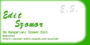 edit szomor business card